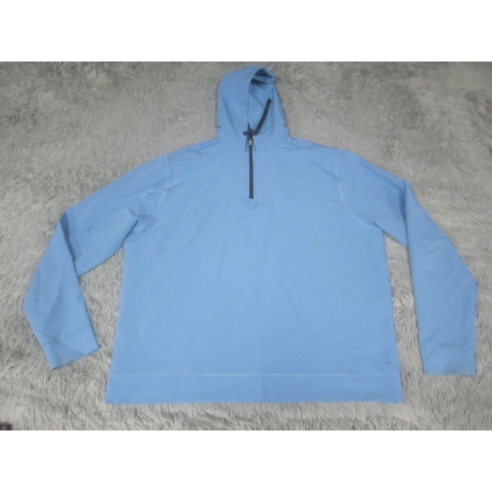 Zyia Active Mens Windbreaker XL Blue‎ Hooded Hoodie Long Sleeve Stretch Nylon